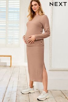 Neutral Maternity Cosy Feel Midi Skirt (519899) | AED36