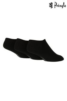 Pringle Black Low Cut Trainers Liners Socks (520124) | AED78
