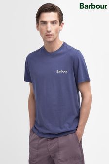 Blau - Barbour® Hindle T-Shirt mit Grafikprint am Rücken (520136) | 57 €