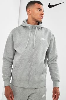 Nike Grey Club Zip Through Hoodie (521204) | €77