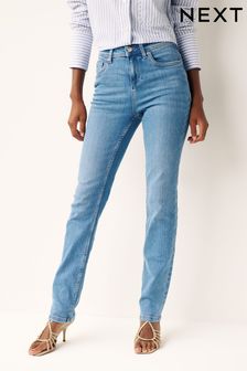 Умеренно синяя джинсовая ткань - Ультрамягкие джинсы узкого кроя (521928) | €26