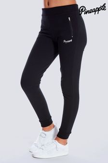 Pineapple Black Skinny Zip Girls Joggers (521933) | $40