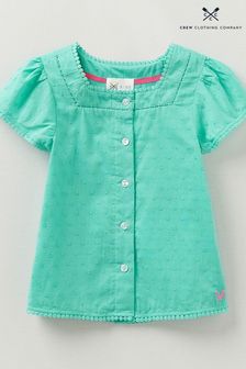 Crew Clothing Company Green  Cotton Loose Blouse (522154) | 19 €