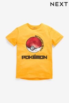 Yellow Pokémon Flippy Sequin License T-Shirt (3-16yrs) (522167) | €17 - €23