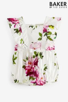 Baker by Ted Baker Floral Woven White Romper (522468) | 214 SAR - 234 SAR