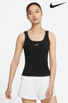 Nike Black Mini Swoosh Tank Vest Top (522710) | 110 zł