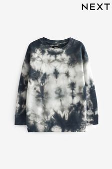Black/White Tie Dye Crew Neck Sweatshirt (3-16yrs) (522873) | €11 - €16