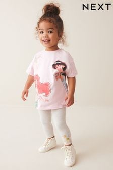 Pink Disney Princess Short Sleeve T-Shirt And Leggings Set (3mths-7yrs) (523122) | EGP547 - EGP669