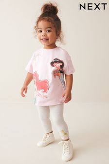 Disney Princess 半袖 Tシャツ & レギンスセット (3 ヶ月～7 歳)