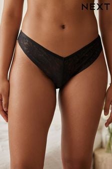 Black Extra High Leg Smoothing No VPL Lace Knickers (523317) | 13 €