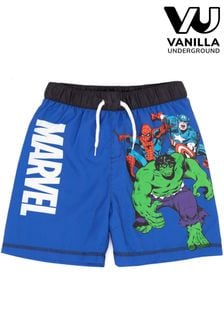 Vanilla Underground Blue Marvel Licencing Boys Swim Shorts (524382) | HK$165