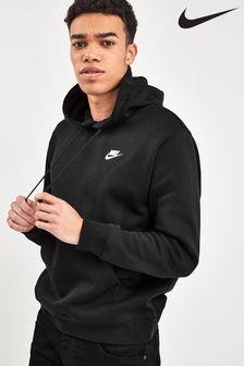 Schwarz - Nike Club Kapuzensweatshirt (524585) | 92 €