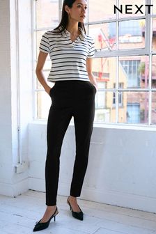 Black Tailored Stretch Skinny Trousers (524773) | SGD 38