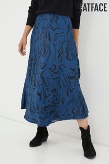 FatFace Blue Pat Marble Midi Skirt (524787) | €32