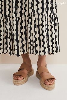 Phase Eight Brown Suede Strap Flat Espadrille Sandals (525061) | 136 €