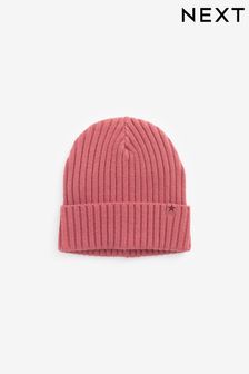 بني مائل للأحمر - قبعة من الصوف المضلع موديل Rib Beanie (1-16 سنة) (525491) | 14 ر.س - 28 ر.س
