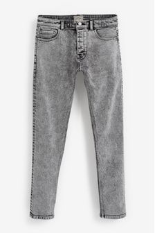 Washed Grey Regular Tapered Authentic Stretch Jeans (525590) | 744 UAH