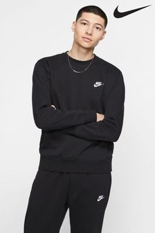 Schwarz - Nike Club Sweatshirt mit Rundhalsausschnitt (528182) | 67 €