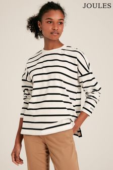 שחור ושמנת - חולצת ג'רזי עם שרוול ארוך דגם Ellie של Joules (528487) | ‏125 ‏₪