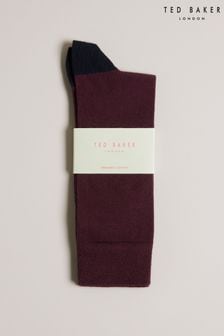 Ted Baker Red Corecol Socks With Contrast Colour Heel And Toe (528561) | €13