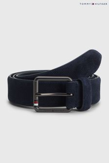 Tommy Hilfiger Blue 3.5 Suede Belt (528880) | $107