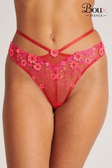 Boux Avenue Red Floral Daphne High Waisted Knickers (529967) | kr330