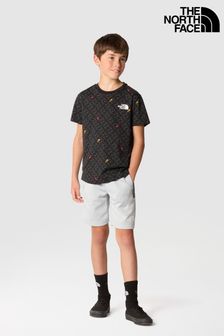 Черный - футболка для подростков с принтом The North Face (530683) | €32