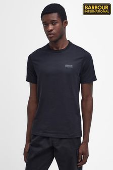 שחור/אפור - חולצת טי לגברים עם לוגו קטן של Barbour® International (530996) | ‏151 ‏₪