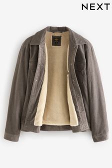 Wrangler navy cord borg jacket 2025