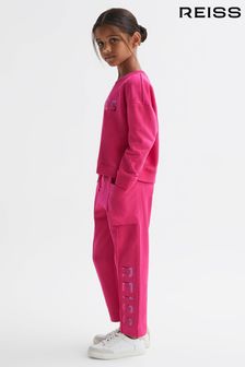 Reiss Bright Pink Mina Senior Drawstring Front Seam Joggers (531244) | OMR28