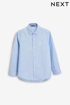Blue Long Sleeve Oxford Shirt (3-16yrs) (531644) | €17 - €24