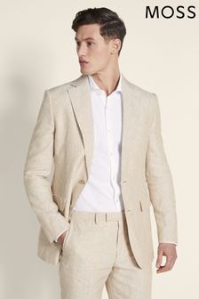 Moss Stone Cream Linen Suit Jacket (532046) | ₪ 694 - ₪ 740