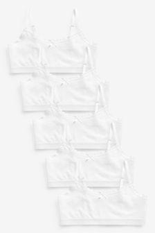 White 5 Pack White Crop Tops (5-16yrs) (532177) | 45 zł - 63 zł