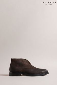 Ted Baker Brown Polished Suede Anddrew Chukka Boots (532248) | OMR78
