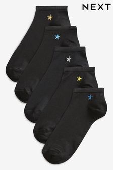 Star Motif Trainer Socks Five Pack (532492) | $18
