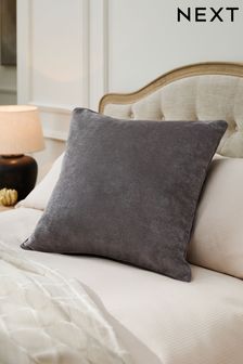 Greige 59 x 59cm Soft Velour Cushion (532654) | SGD 30
