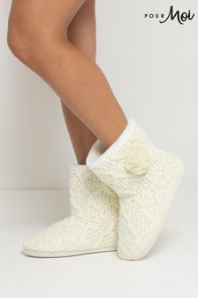 Women s Slippers Cream Boots Footwear Next Oman