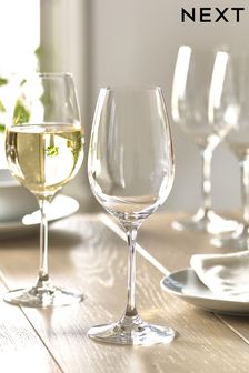 Clear Nova Crystal Wine Glasses Set of 4 White Wine Glasses (533960) | 100 SAR