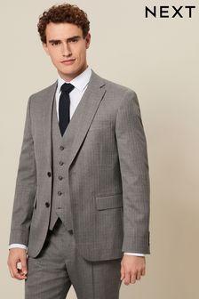 Slim Fit Textured Suit