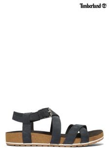 Timberland Malibu Waves Ankle Strap Black Sandals (534508) | $177