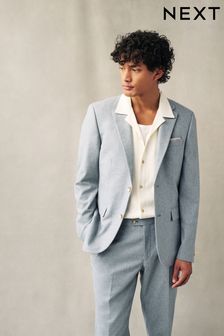 Light Blue Wool Donegal Suit (534733) | OMR48
