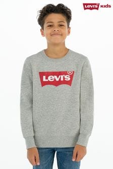Levi's® Grey Batwing Logo Kids Sweater (534978) | KRW74,700 - KRW85,400