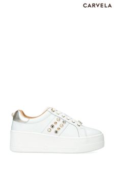 Carvela Cream Precious Trainers (535562) | kr2 730