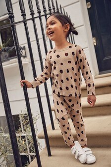 Animal Print Knitted Co-ord Set (3mths-7yrs) (536390) | $43 - $49