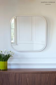 Jasper Conran London White Curved Edge Square Framed Mirror (536420) | €218
