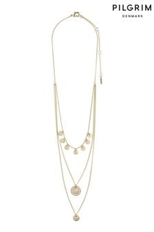 PILGRIM Gold yellow Arden Crystal Necklace (537266) | 198 QAR