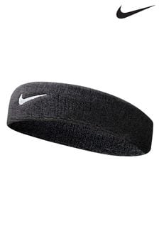 Czarny - Opaska na głowę Nike Swoosh (537501) | 45 zł