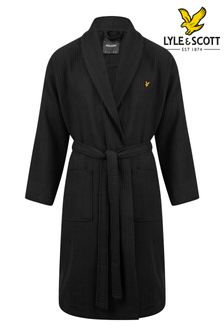 Lyle & Scott黑色優質華夫格紋浴袍 (537836) | NT$3,490