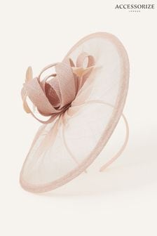 Accessorize Pink Penelope Sinamay Bow Band Fascinator (538171) | kr636