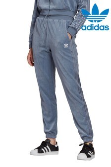 Jogging en velours adidas Originals Risque Relaxed bleu